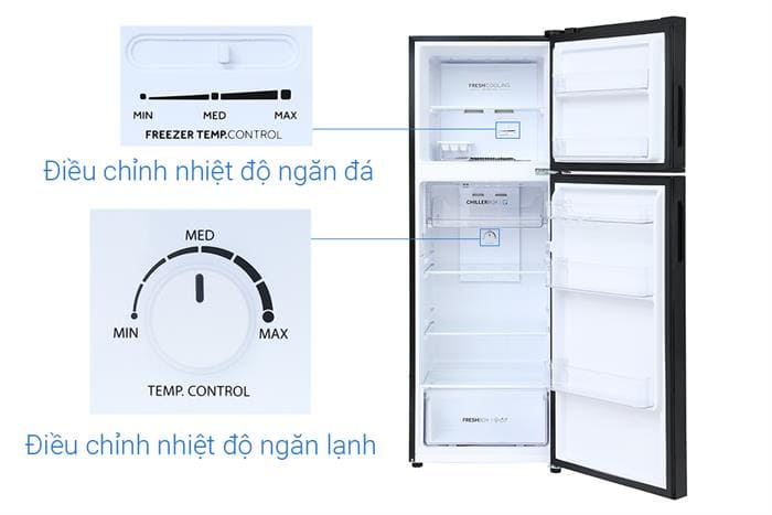 Tủ lạnh Aqua Inverter 236 lít AQR-T260FA(FB)